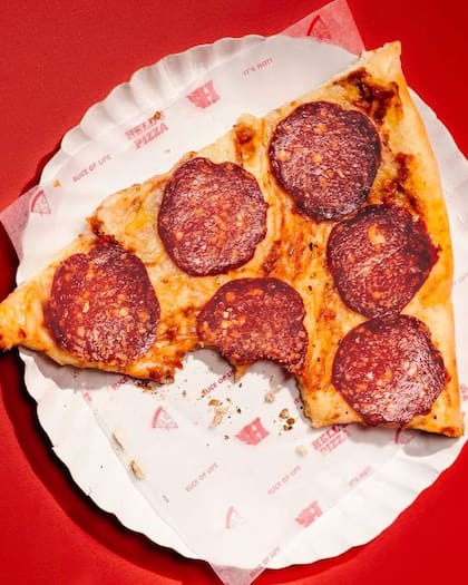 Pizzas gigantes y por porción de estilo New York