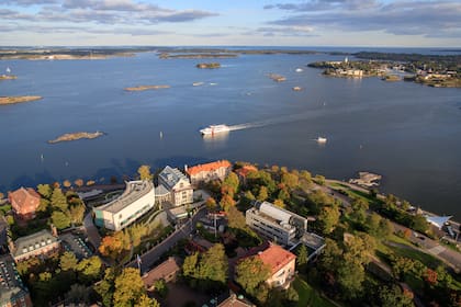 Helsinki-Distrito de Eira desde arriba