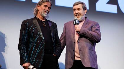 Henk Rodgers y Alexey Pajitnov, creadores del Tetris, en 2023
