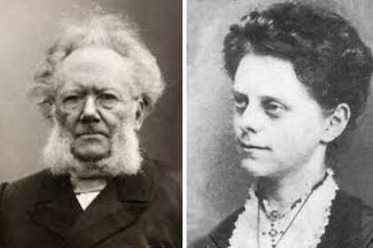 Henrik Ibsen y Laura Kieler Petersen, ella fue su admiradora literaria, después su amiga y finalmente sintió que el autor la traicionó al inspirarse en su propia tragedia.