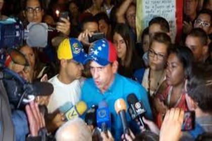 Henrique Capriles, líder de Primero Justicia, uno de los partidos jaqueados por el régimen