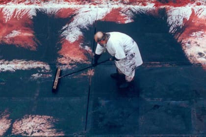 Por la polémica que generaba su técnica, Nitsch no pudo mostrar en algunos países su trabajo con sangre animal
