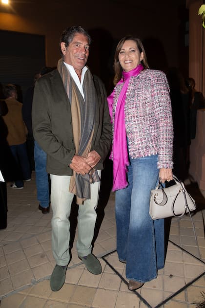 Hermanos unidos. El empresario Carlos Sánchez (ex marido de Ivonne Bordeu) y Dora Sánchez (pareja de Martín Cabrales).
