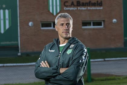Hernán Crespo en Banfield: allí vivió su regreso al fútbol argentino, después de más de dos décadas.