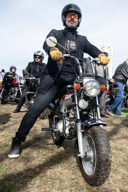 Hernán Domínguez condujo su Honda Dax 70 del año 93