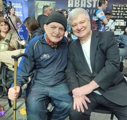 Hernán Santos Nicolini, junto con Osvaldo Príncipi, en un encuentro de septiembre de 2025