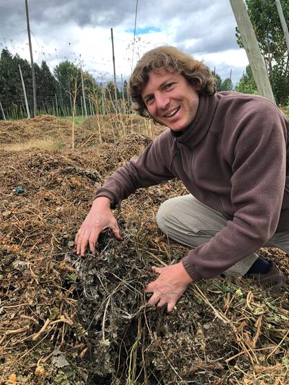 Hernán Testa estudió agronomía en la UBA y se mudó a la zona tras recibirse