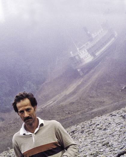 Herzog durante la filmación en Perú.