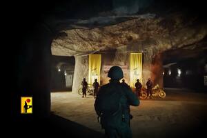 Hezbollah mostró su red de túneles y armamentos
