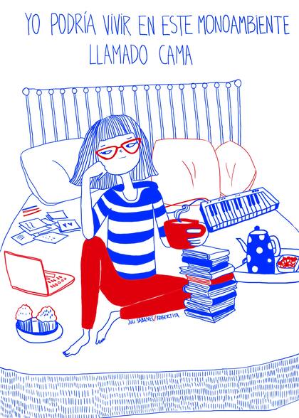 Hice Cualesquiera. Ilustración de Robertita. Texto de Julieta Sabanes