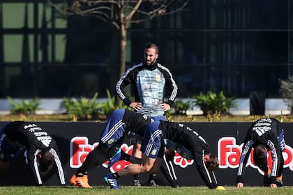 Higuaín se sumó a las prácticas de la selección