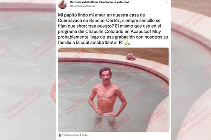 Hija de Ramón Valdés comparte una fotografía inédita de su papá