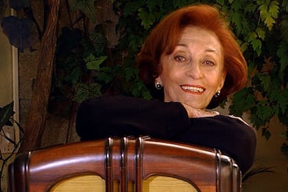 Hilda Bernard en el año 2003: la actriz también fue una figura clave del radioteatro, con exitosos ciclos de Radio El Mundo y Radio Splendid, junto a Oscar Casco, Nené Cascallar, Eduardo Rudy, entre otros