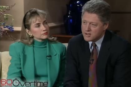 Hillary y Bill Clinton visitaron el programa 60 minutos para disipar los rumores sobre las relaciones extramaritales que él habría tenido en el pasado