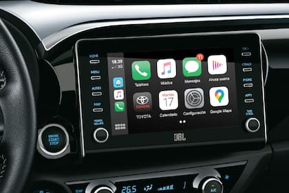 Todas las versiones vienen con una pantalla táctil de 8 pulgadas para el sistema de información y entretenimiento, compatible con Android Auto y Apple CarPlay
