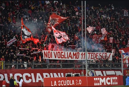 Hinchada de Perugia FC, equipo del que es dueño Javier Faroni