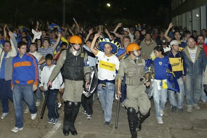 Hinchas de Boca en Brasil, una imagen que se repetirá la próxima semana