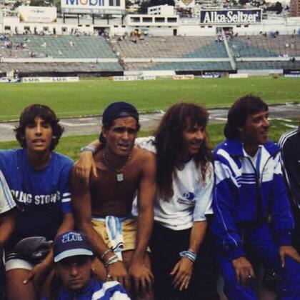 Hinchas de Racing en Ecuador, en aquella serie por la Copa Libertadores