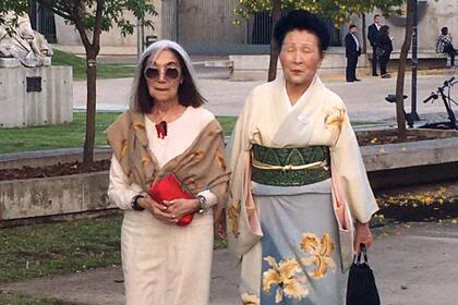 Hiroko Mukoyama, gran referente de Japón en la Argentina junto a María Kodama