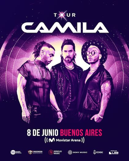 ¡Histórico regreso! Después de 10 años de ausencia, Camila, la icónica banda mexicana, creadora de clásicos nostálgicos como “Mientes”, “Todo cambió” y “Aléjate de mí”, vuelve a los escenarios y elige Argentina como una de sus principales paradas