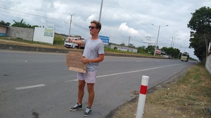 Hizo dedo para conocer diferentes destinos.