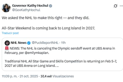 Hochul celebró la organización del popular evento en el UBS Arena