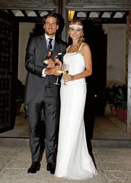 Alba Carrillo y Feliciano López