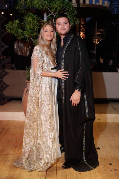 Los novios durante el pre-wedding que ofrecieron en un resort un día antes del casamiento.