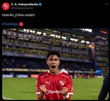 "Hola Ro", el sútil posteo referido a Román Riquelme