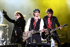 Johnny Depp, Alice Cooper, Joe Perry, Marilyn Manson y Steven Tyler juntos