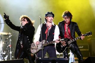 Johnny Depp, Alice Cooper, Joe Perry, Marilyn Manson y Steven Tyler juntos
