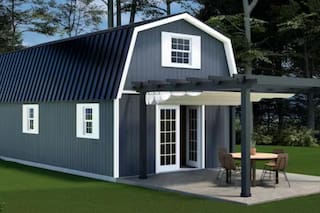 El granero de dos pisos que Home Depot vende por menos de US$13.000 en 2026