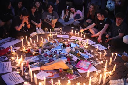 Homenaje a Liam Payne (ex One Direction) en el obelisco