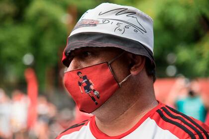 Homenaje a Maradona en el estadio de Newells en Rosario