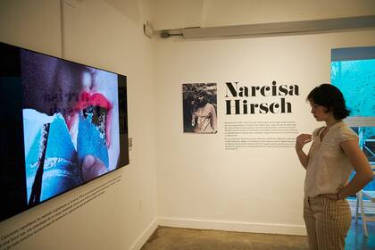 Homenaje a Narcisa Hirsch en la sala dedicada a la historia del Recoleta