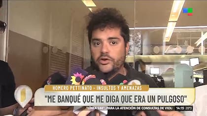 Homero Pettinato aseguró que está "triste" y espera piedad en las redes sociales por parte de los usuarios