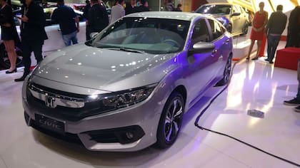 Honda Civic en el Salón del Automóvil.