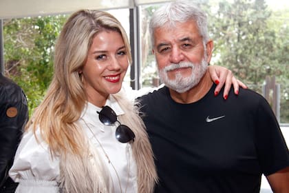 Horacio Cabrera, gran amigo de Pancho, con su  hija, Ana Paula. 