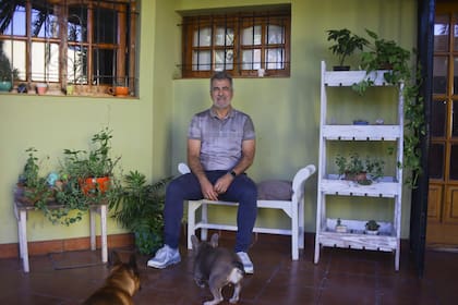 Horacio Elizondo, en su hogar de Luján