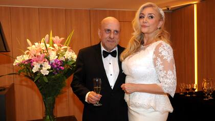 Horacio Pagani junto a su esposa, la ex modelo Cecilia Di Carlo