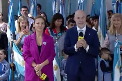 Horacio Rodríguez Larreta durante el acto del 25 de Mayo