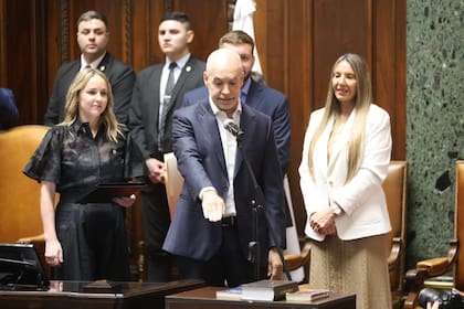 Horacio Rodríguez Larreta durante su Jura como legislador porteño