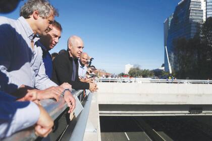 Horacio Rodríguez Larreta en la inauguración del Paseo del Bajo