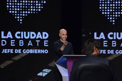 Horacio Rodríguez Larreta, en pleno debate