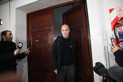 Horacio Rodríguez Larreta, hoy, al votar en la Facultad de Derecho