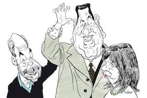 Horacio Rodríguez Larreta, Juan Domingo Perón y Patricia Bullrich