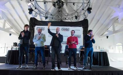 Horacio Rodríguez Larreta junto a Lousteau, Ferraro y los candidatos pampeanos de JxC.