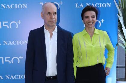 El jefe de Gobierno porteño, Horacio Rodríguez Larreta, junto a su mujer, la wedding planner Bárbara Diez