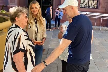 Horacio Rodríguez Larreta junto Milagros Maylin