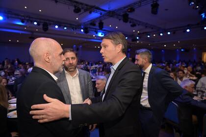 Horacio Rodríguez Larreta y Andrés Palau en el Golden Center de Parque Norte